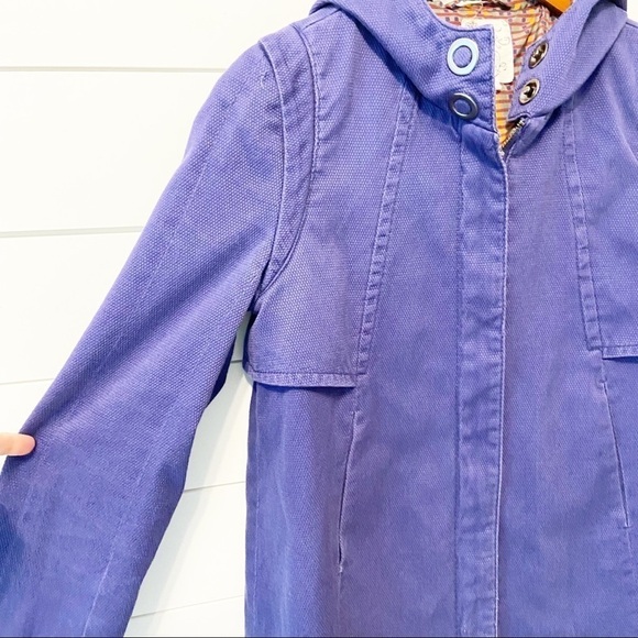 Tulle by Anthropologie | Purple Light Weight Hooded Jacket Size Small - Picture 6 of 14